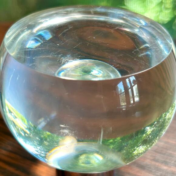 Pair of Vintage Lucite Doorknobs with Chrome Hardware – Mid Century Modern - Picture 3 of 12